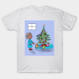 Holiday Child and Kitty T-Shirt